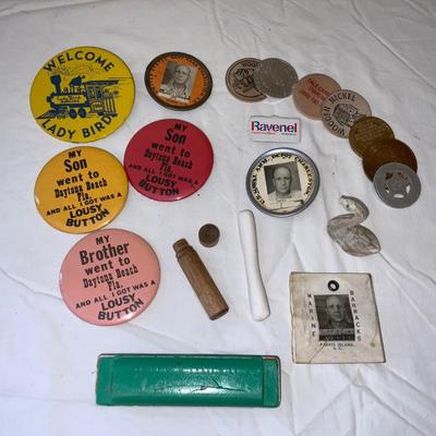 Lot of Misc Vintage items including Buttons