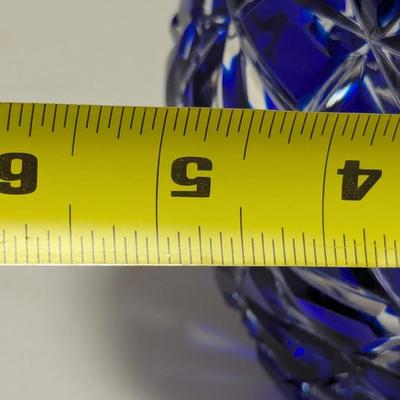 Russian Cobalt Blue Cut Crystal Bowl (DR)