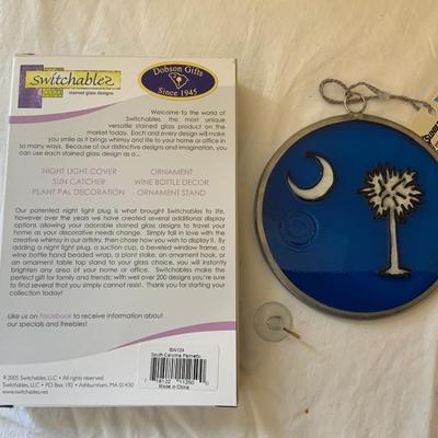 Lot of South Carolina Stained Glass Palmetto Trees