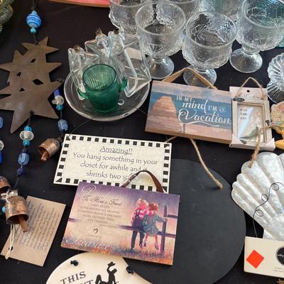 Red Lobster glasses, cactus margarita set, chimes & more