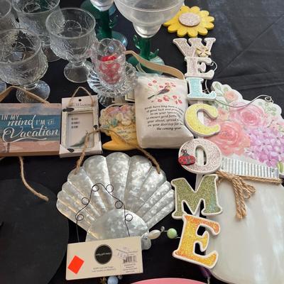 Red Lobster glasses, cactus margarita set, chimes & more