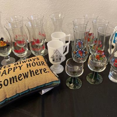 Red Lobster glasses, cactus margarita set, chimes & more
