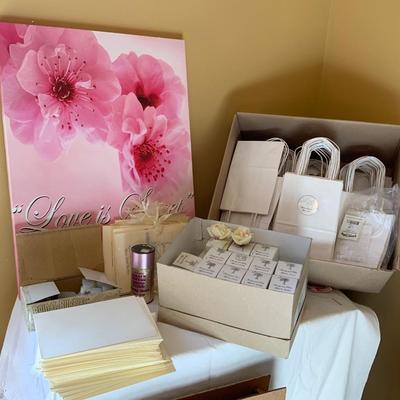 Lot of wedding items.