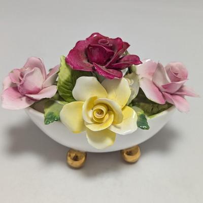 Fine Bone China Crown Staffordshire Flower Arrangement & English Flower Arrangement (DR)