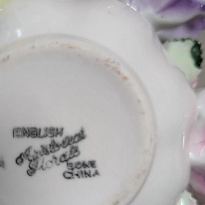 Fine Bone China Crown Staffordshire Flower Arrangement & English Flower Arrangement (DR)