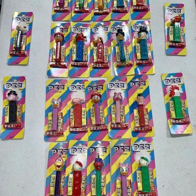 Partial Case of 34 PEZ Bonbon Dispensers, MOC