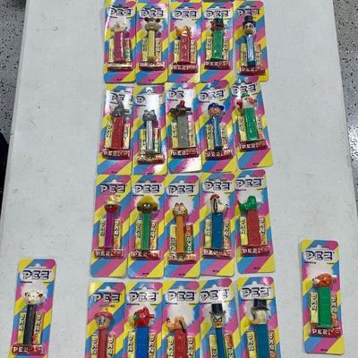 Partial Case of 34 PEZ Bonbon Dispensers, MOC