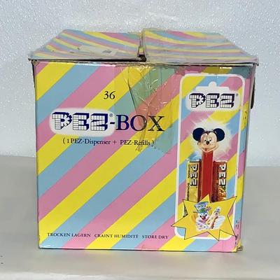 Partial Case of 34 PEZ Bonbon Dispensers, MOC