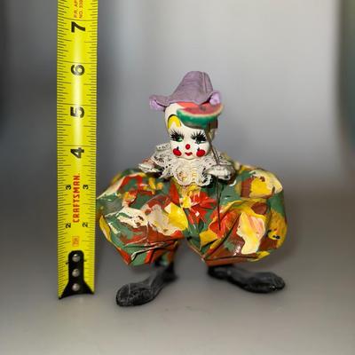 Vintage Minature Folk Art Clown