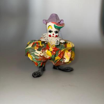 Vintage Minature Folk Art Clown