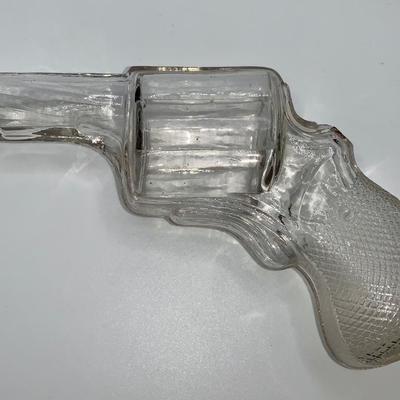 Antique Glass Gun/Pistol/Revolver Candy Dispenser
