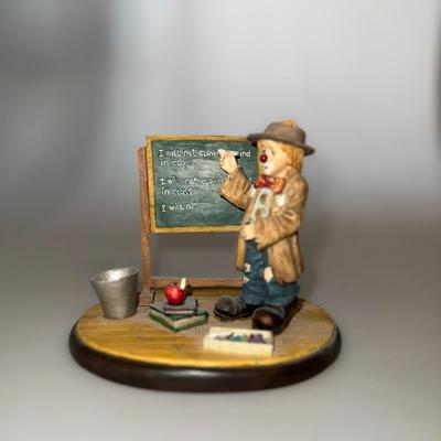 Little Emmett 1994 by Flambro Figurine Porcelain Clown *EXT RARE* VINTAGE