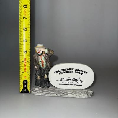 EMMETT KELLY JR CLOWN BY FLAMBRO COLLECTORS SOCIETY MEMBERS ONLY PLAQUE SIGN