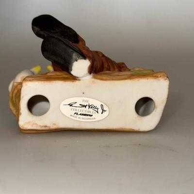 Emmett Kelly Hobo Clown Flambro Collection "Sitting On A Log"