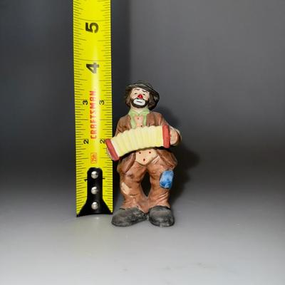 Vintage Flambro "Emmett Kelly Jr" clown with Accordion