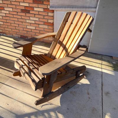 Adirondack Wooden Rocking Chair (Y-RG)