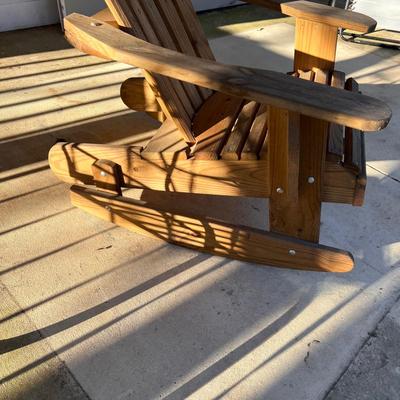 Adirondack Wooden Rocking Chair (Y-RG)