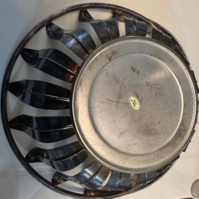 Lot of Silver items including a set of salt and Pepper shakers.