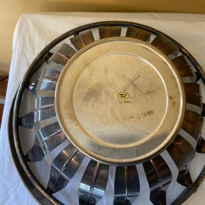 Lot of Silver items including a set of salt and Pepper shakers.