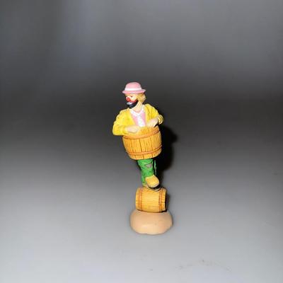 Vintage Emmett Kelly Jr Clown in Barrel