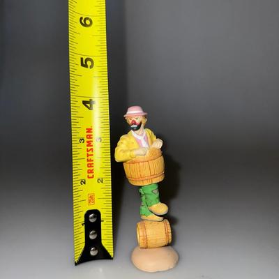 Vintage Emmett Kelly Jr Clown in Barrel