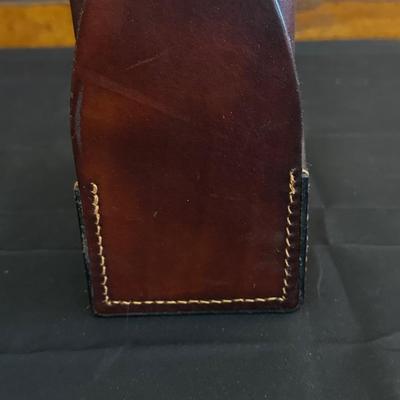 Lot Made in England, Vintage Jam Jar and Modern Leather Scotch & Rye Decanters