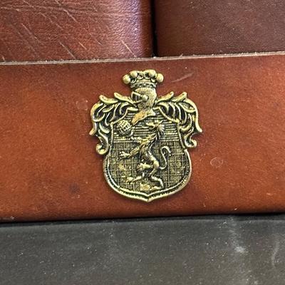 Lot Made in England, Vintage Jam Jar and Modern Leather Scotch & Rye Decanters