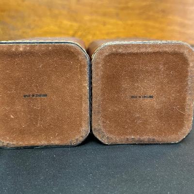 Lot Made in England, Vintage Jam Jar and Modern Leather Scotch & Rye Decanters