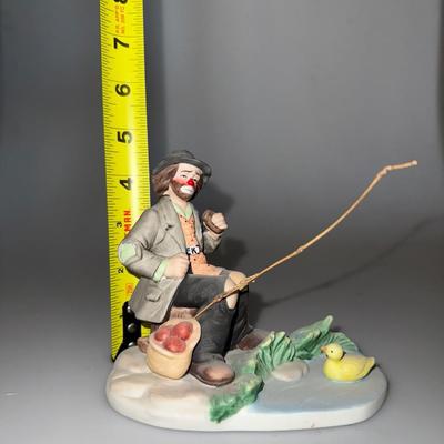 Emmett Kelly Jr Fishing at Duck Pond Collectible Figurine