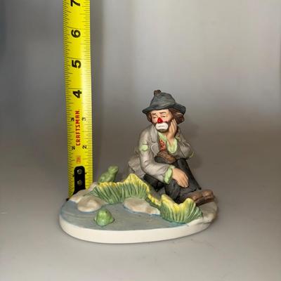 Emmett Kelly Figurine with Frog