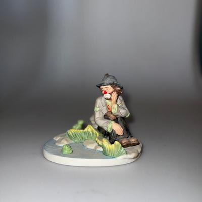 Emmett Kelly Figurine with Frog