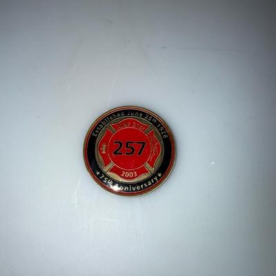 Sicerville Volunteer Fire Company 2023 75th Anniversary pin