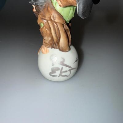 Vintage Flambo EMMETT KELLY JR Hobo Clown on a Circus Ball Collectible Ceramic Clown