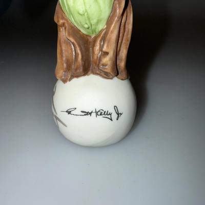 Vintage Flambo EMMETT KELLY JR Hobo Clown on a Circus Ball Collectible Ceramic Clown