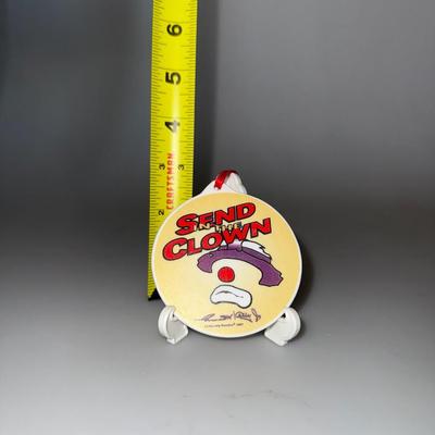 1997 SEND IN THE CLOWN EMMETT KELLY COLLECTOR SOCIETY CHRISTMAS ORNAMENT FLAMBRO