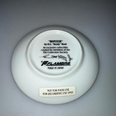 Emmett Kelly Jr. Winter Season Mini Plates