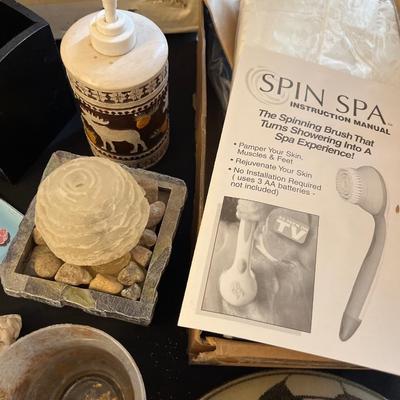 Bed trays, bath access., vintage lampshades, decor & more