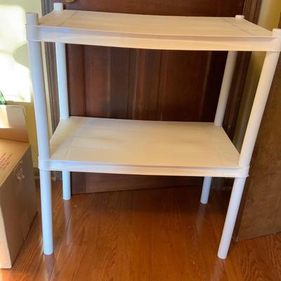 White Plastic Shelving unit