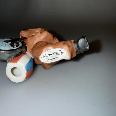 Emmett Kelly "Black Unicycle-Kneeling" figurine,