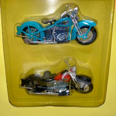 Set of Two (2) Matchbox Harley-Davidson Motorcycles- MOC