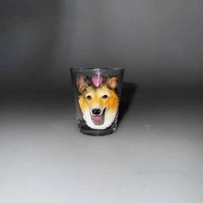 I Love My Sheltie! Shot Glass 3D