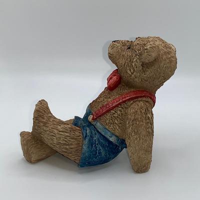 1987 Stone Critters Layed Back Teddy - MIB