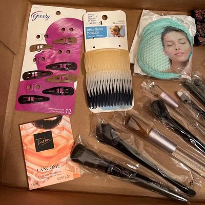 Lancôme perfume, brushes & misc.