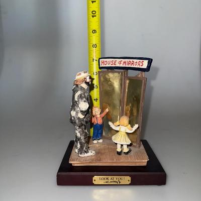 Emmett Kelly Jr. Flambro ~ House Of Mirrors ~ Day At The Fair ~ LIMITED