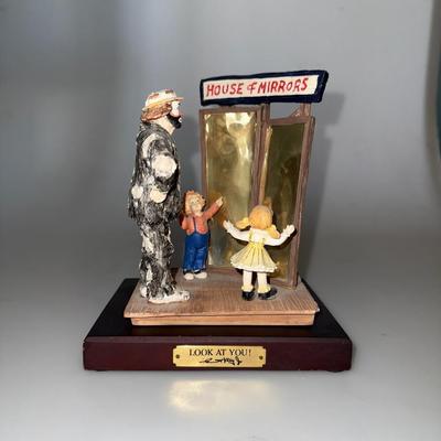 Emmett Kelly Jr. Flambro ~ House Of Mirrors ~ Day At The Fair ~ LIMITED