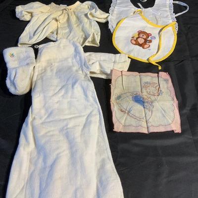 Large Lot of Vintage Baby Clothes
