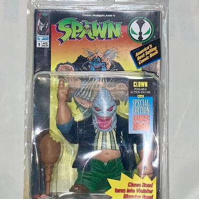 1994 Spawn Clown Head Figure - MOC
