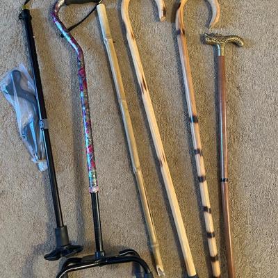 Assortment of canes