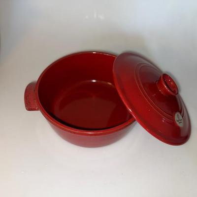 Emile Henry Flame Round Stewpot Dutch Oven, Burgundy