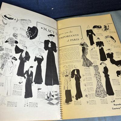 Antique 1936 Fashion Figures Book